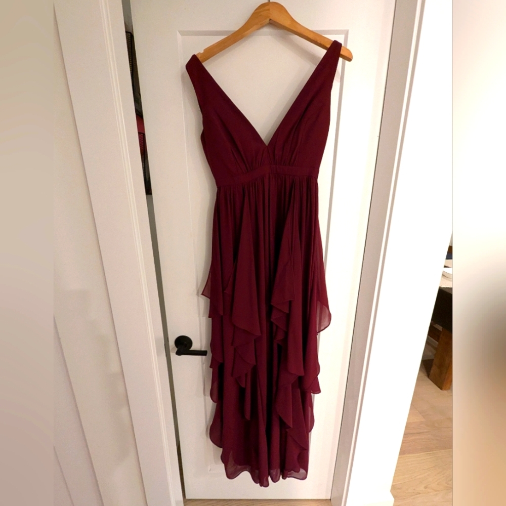 Elegant Red Wine Formal Dress